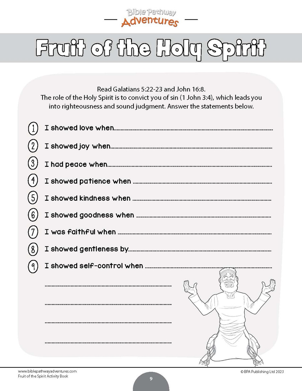 Love Fruit Of The Spirit Activity Book Worksheets Library