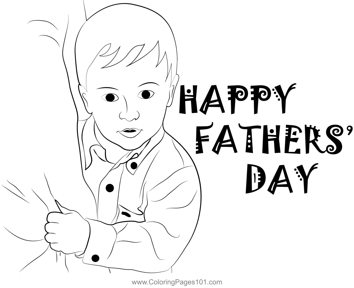 Love U Dad Happy Fathers Day Coloring Page For Kids Free Father s Day 