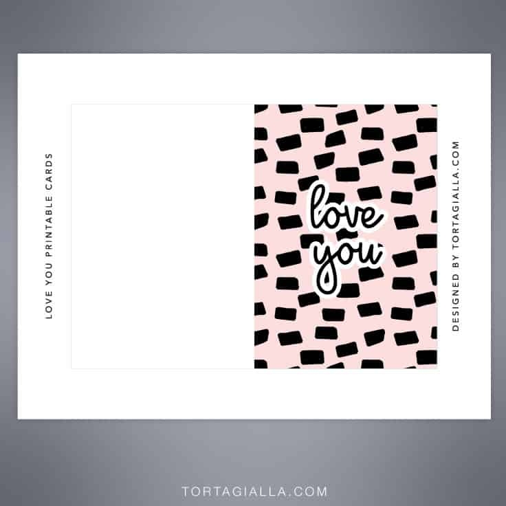 Love You Printable Cards Tortagialla