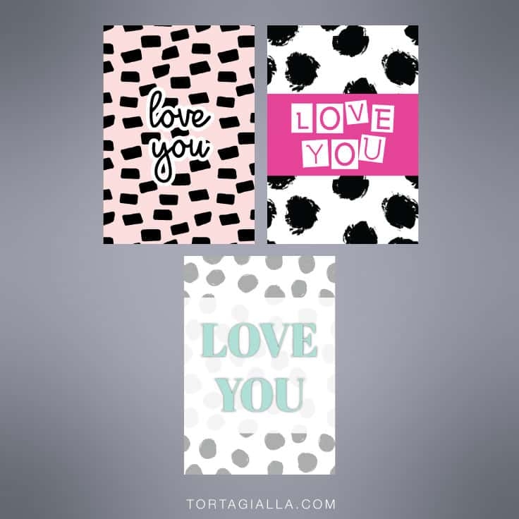 Love You Printable Cards Tortagialla