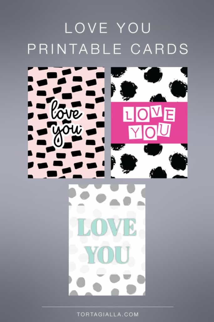 i love you printable cards