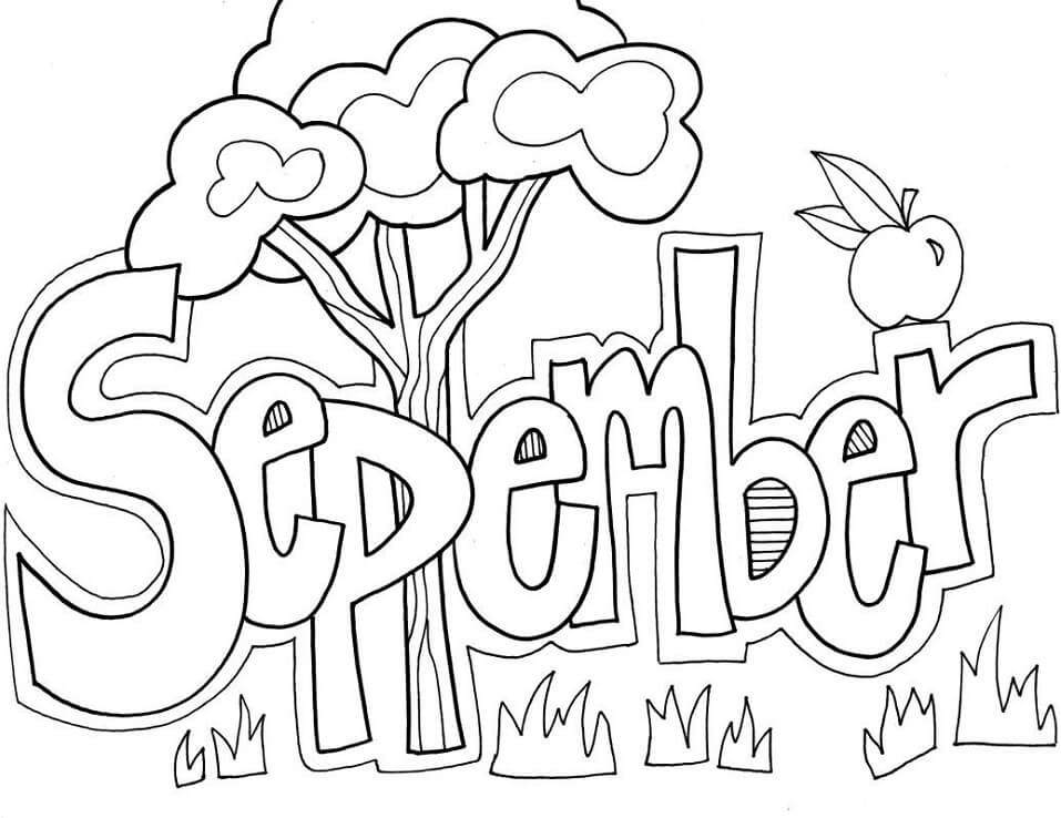 Lovely September Coloring Page Free Printable Coloring Pages For Kids