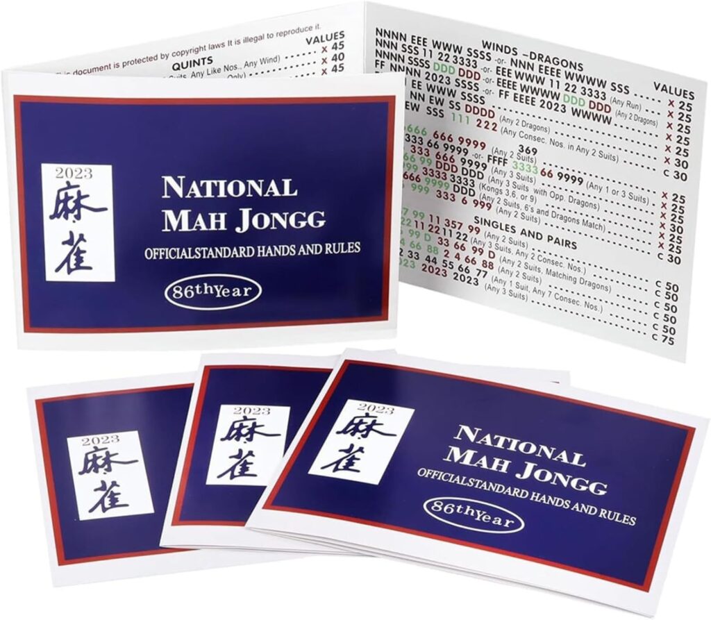 Mahjong 2024 Card Printable Dasi Missie