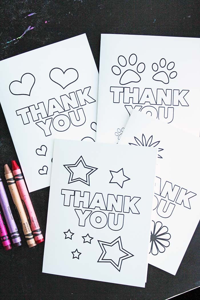 Make Your Own Free Printable Thank You Cards Templates Printable Download