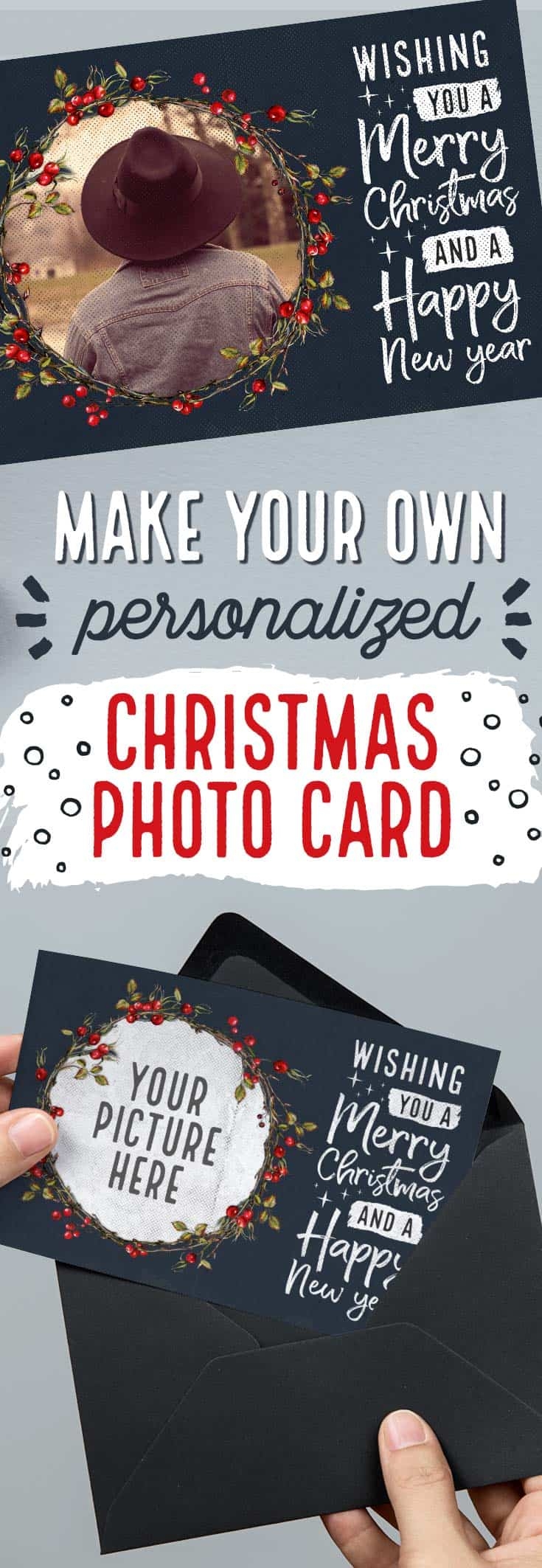 Make Your Own Photo Christmas Card Free Printables Online