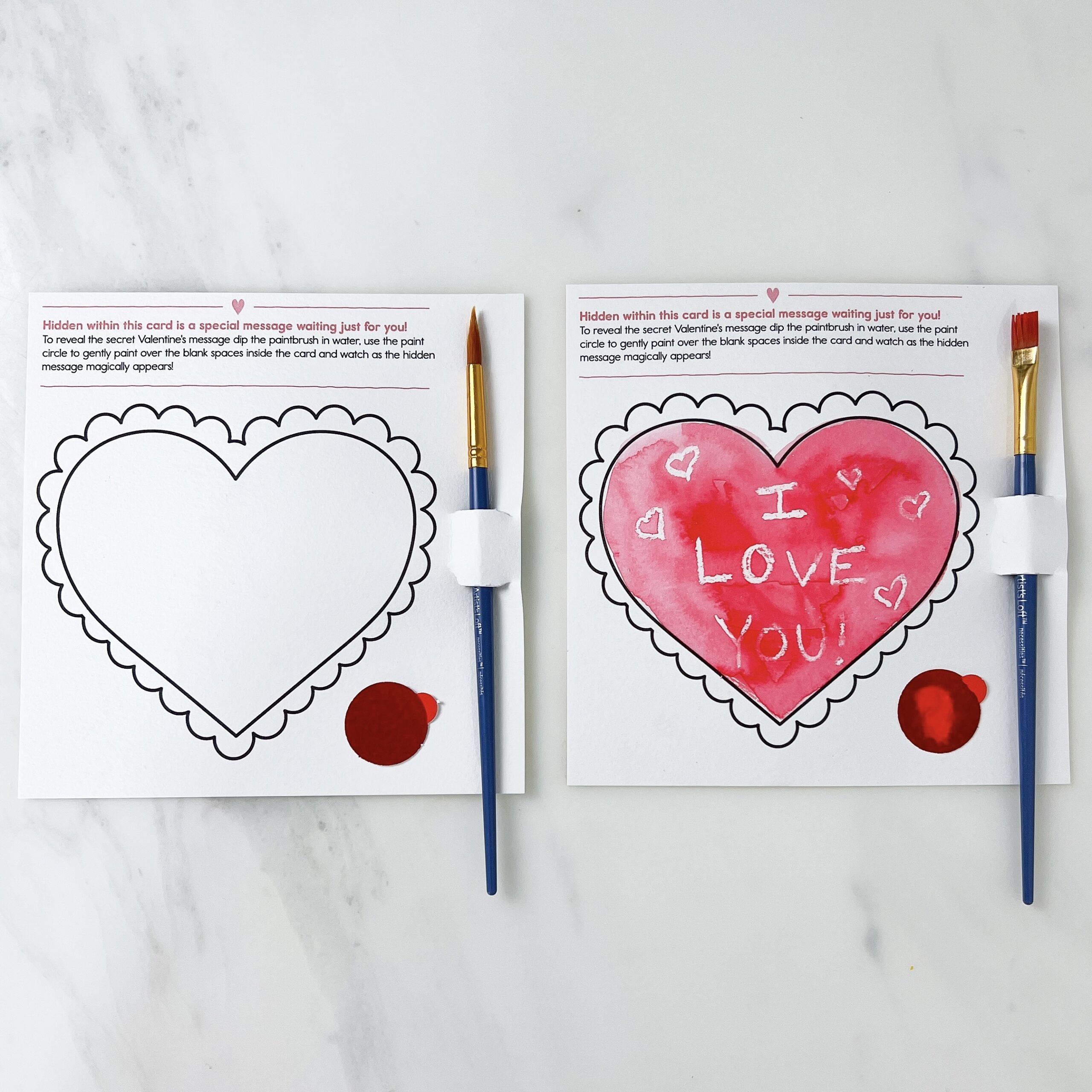 Make Your Own Valentine 39 s Day Card With A Secret Love Message