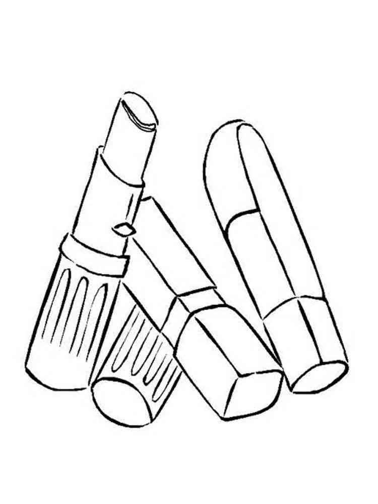 Makeup Coloring Pages