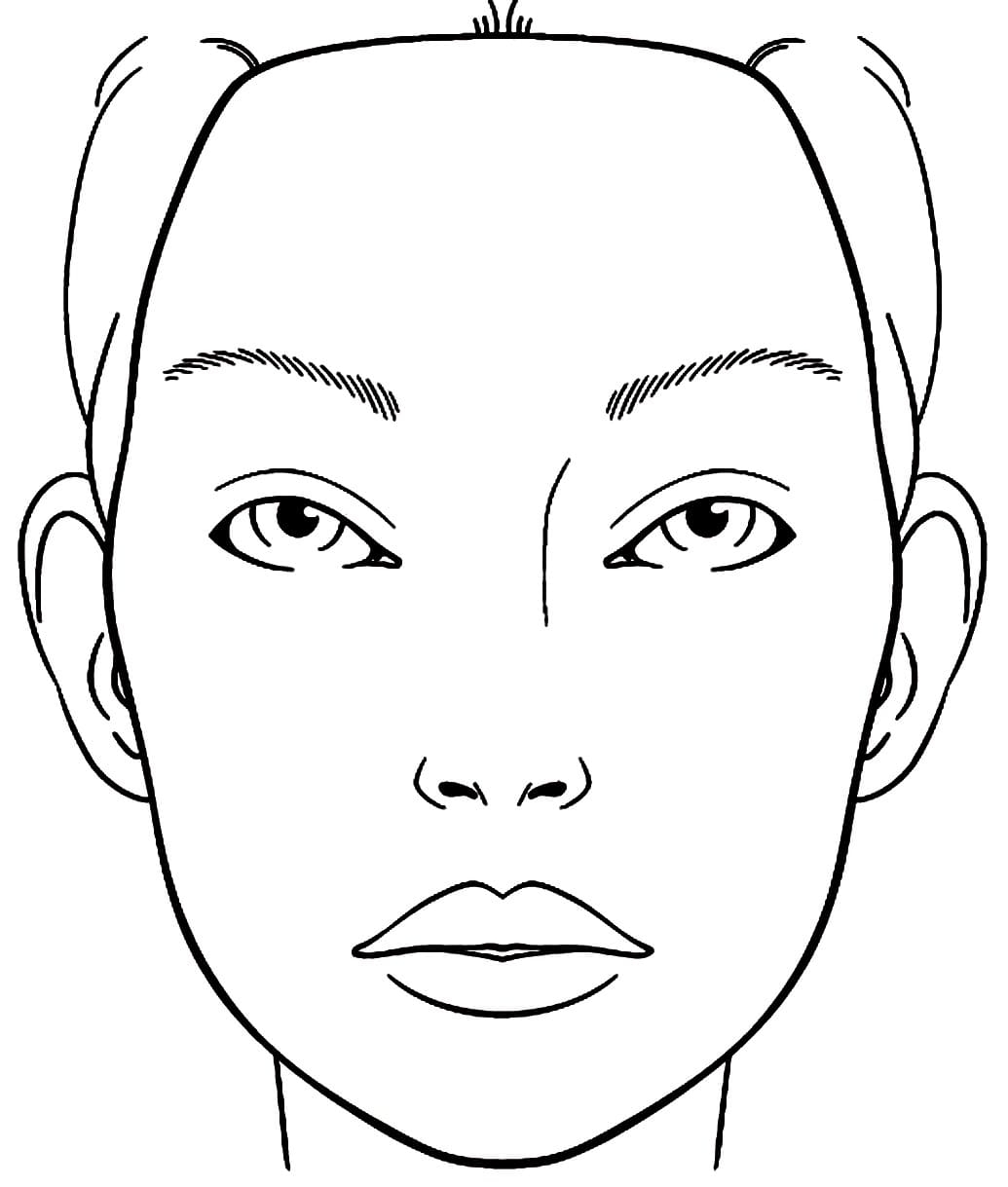 Makeup Face Coloring Page Free Printable Coloring Pages For Kids