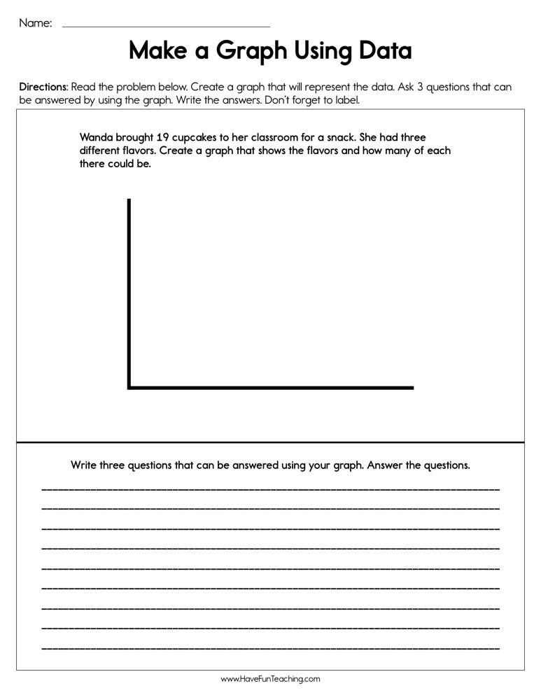 Making A Graph Using Data Worksheet Have Fun Teaching