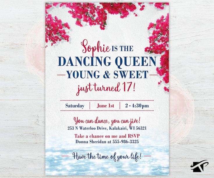 Mamma Mia Invitation Mamma Mia Birthday Invite Mamma Mia Etsy