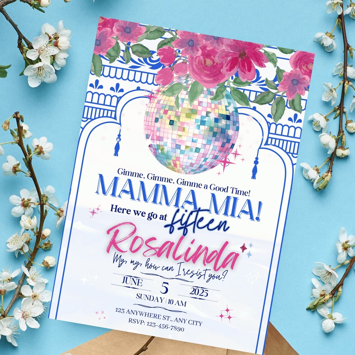 Mamma Mia Mamma Mia Invite Template Quinceanera Invitations Template 