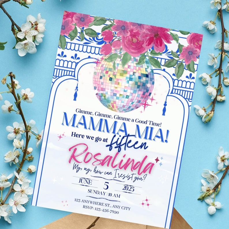 Mamma Mia Mamma Mia Invite Template Quinceanera Invitations Template 