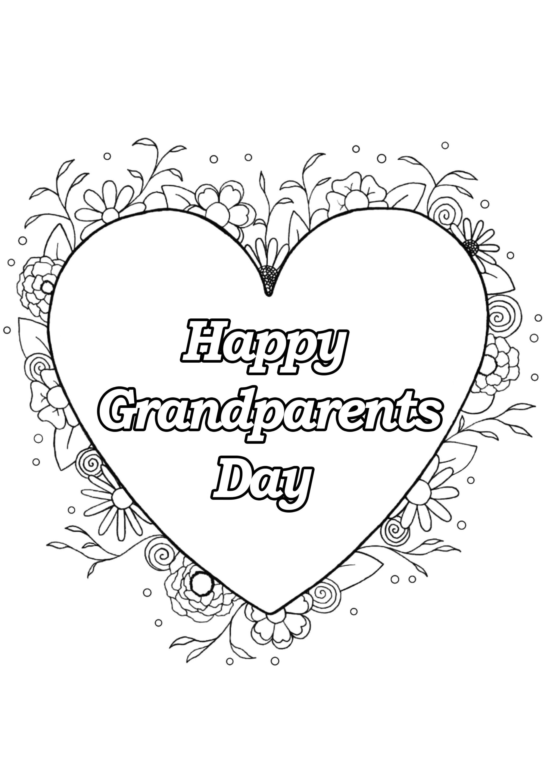 Mandala Grandparents 39 Day Grandparents Day Coloring Pages For Kids
