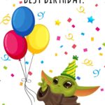 Mandalorian Birthday Card Printable