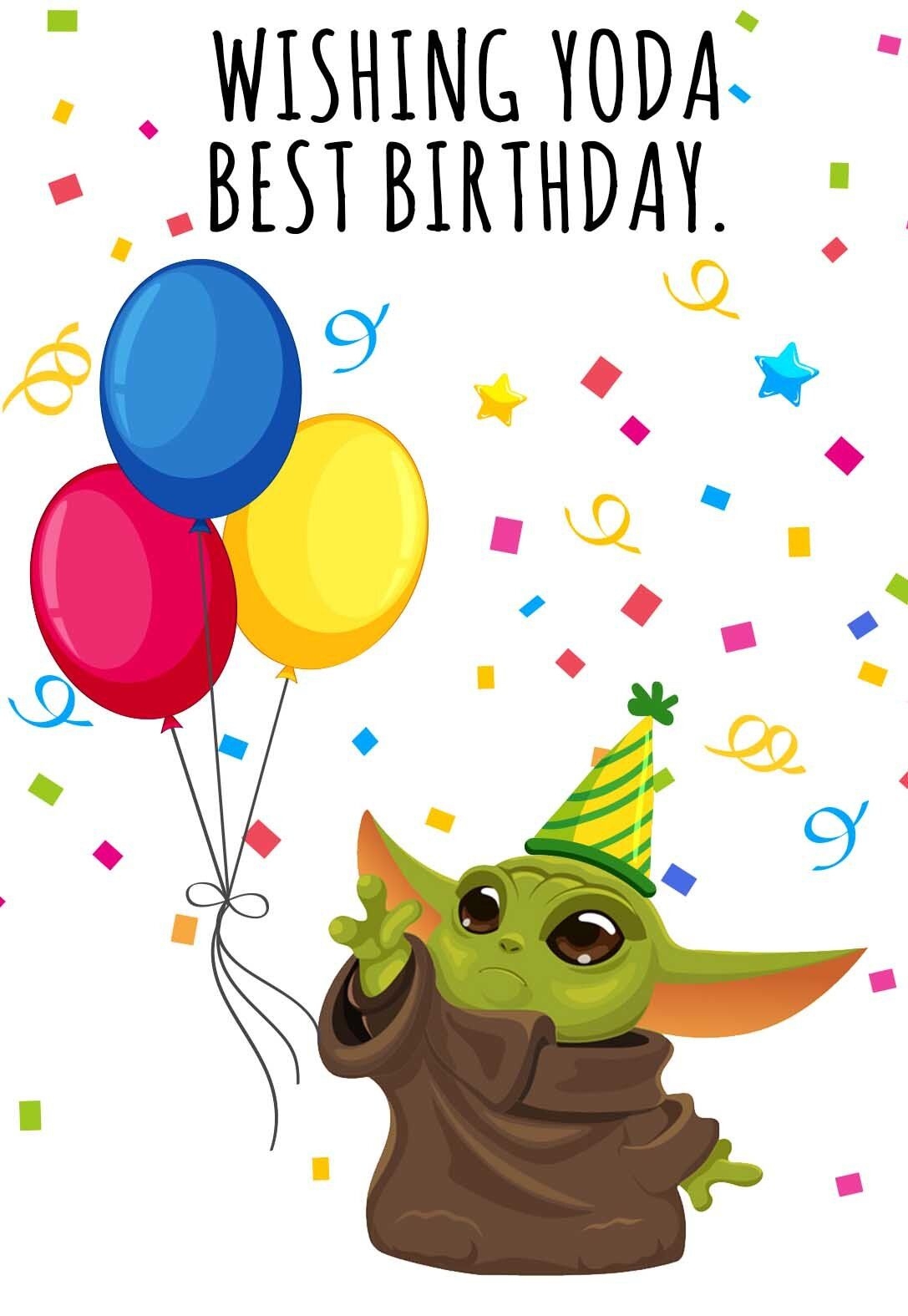 Mandalorian Birthday Card Printable