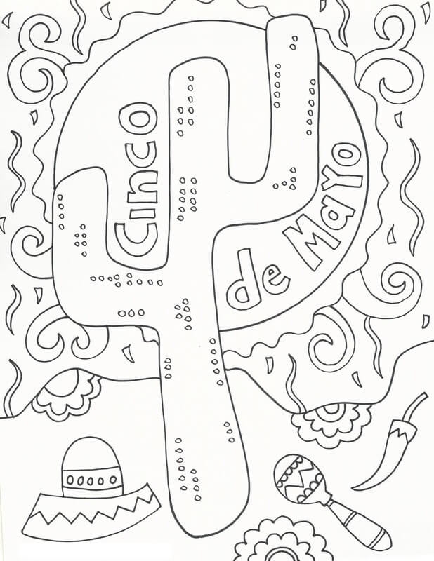 Maracas Cinco De Mayo Coloring Page Free Printable Coloring Pages For 