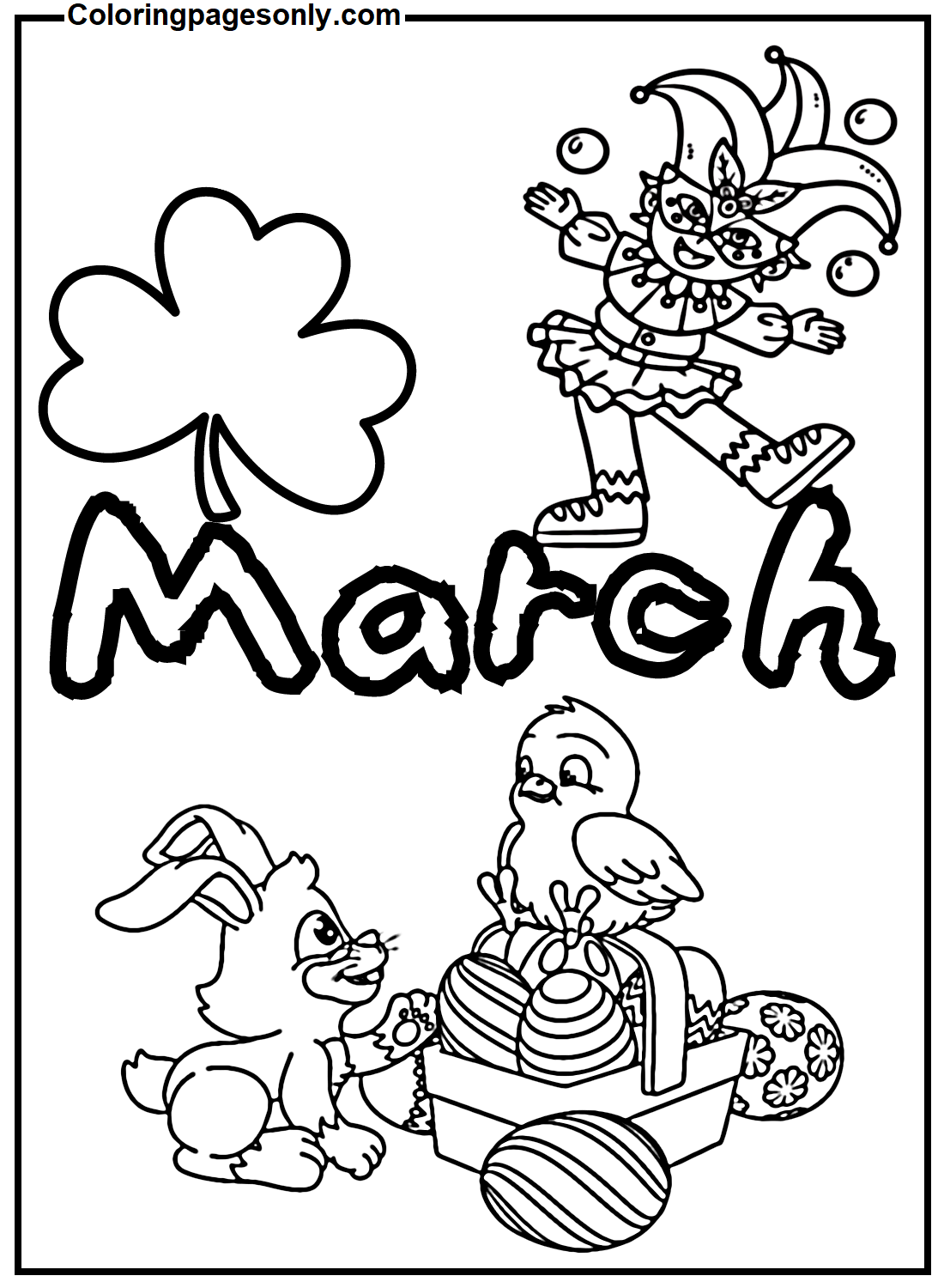 March Coloring Page