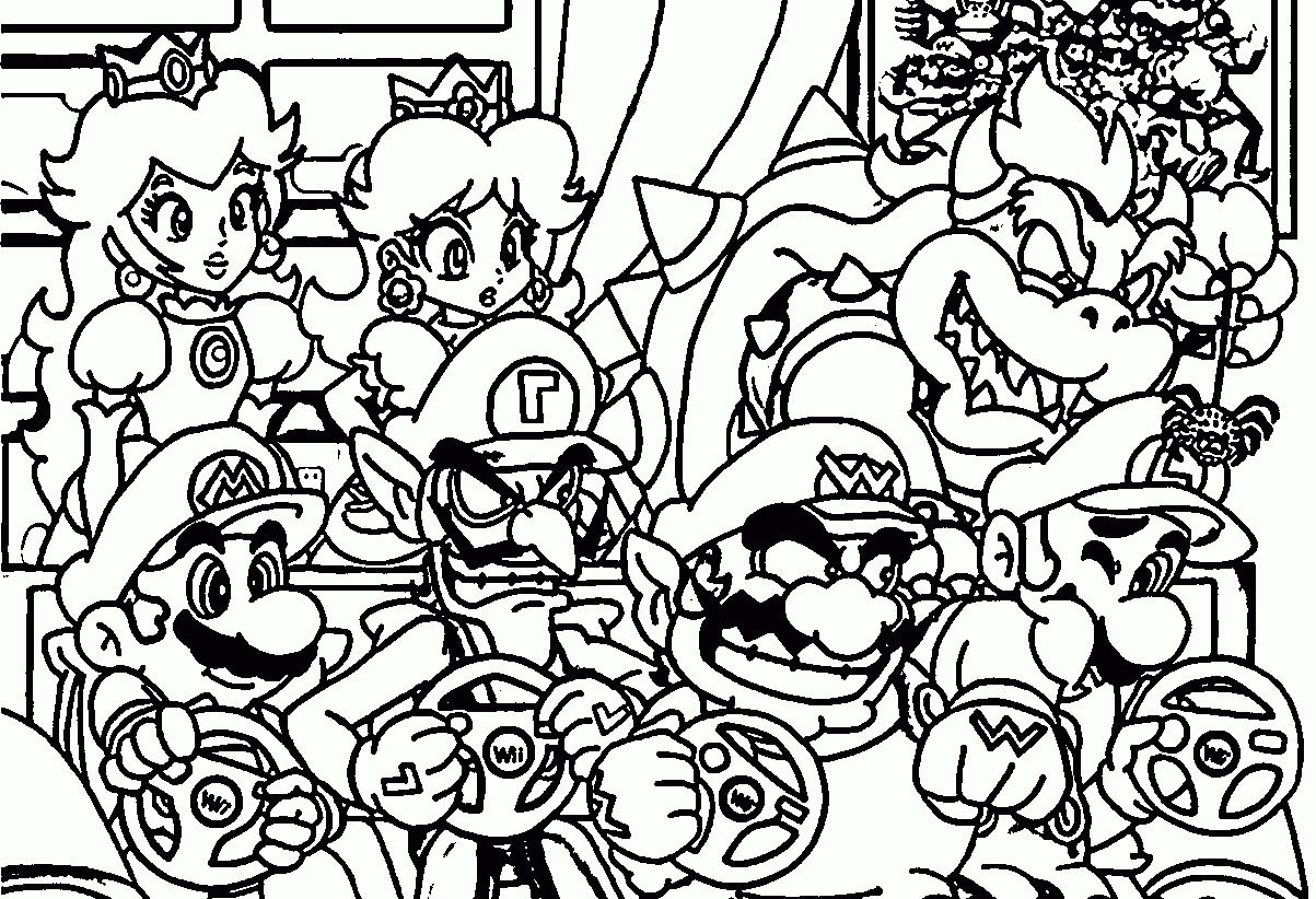 Mario Coloring Pages Nintendo Coloring Pages Super Mario Bros Free 