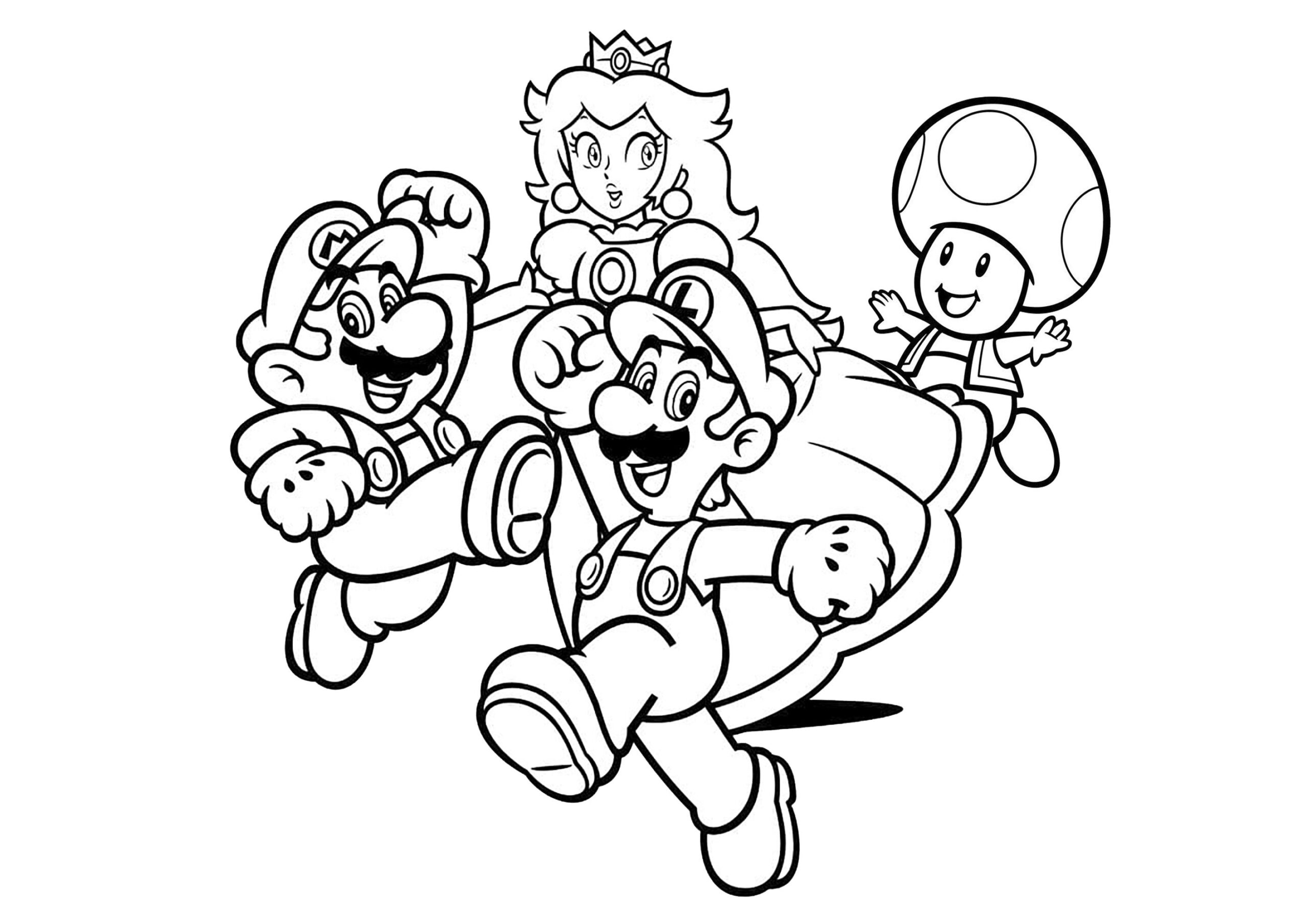 Super Mario Bros Coloring Pages