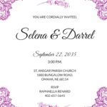 Marriage Invitation Card Template Free Infoupdate