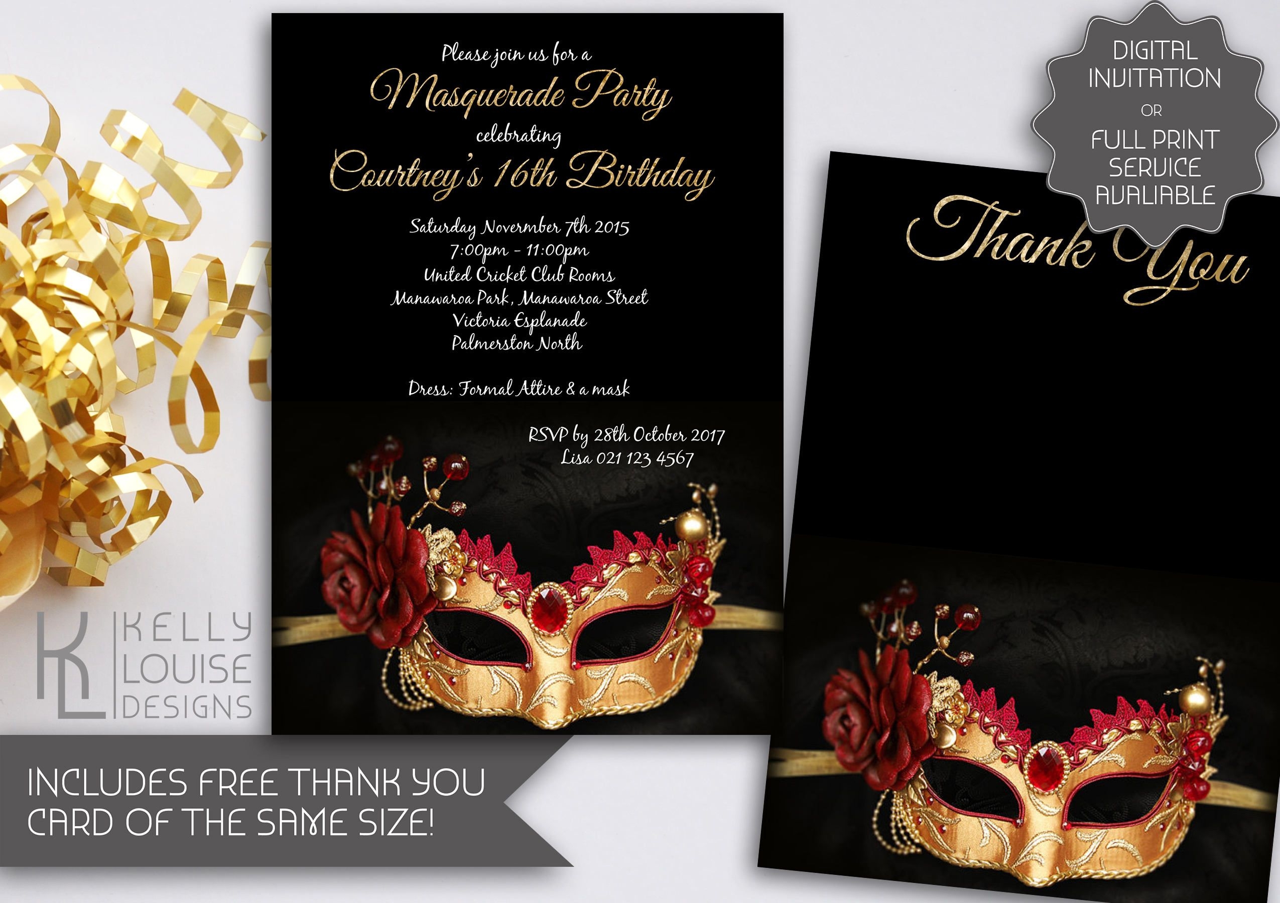 masquerade ball invites templates