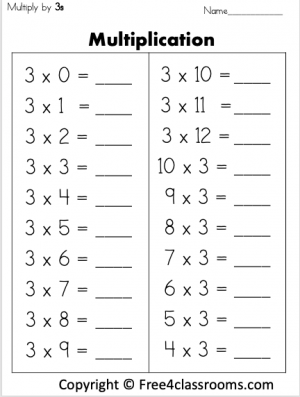 Math Workbook Grade 3 4 Addition Subtraction Multiplication 