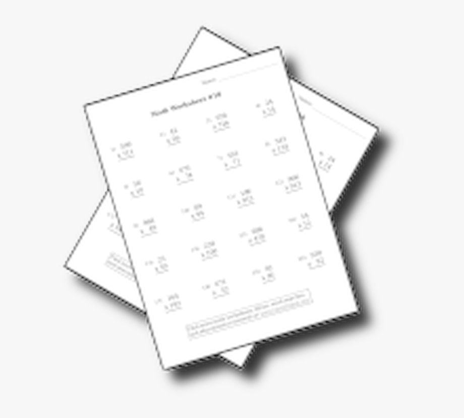 Math Worksheet Clipart 3151856