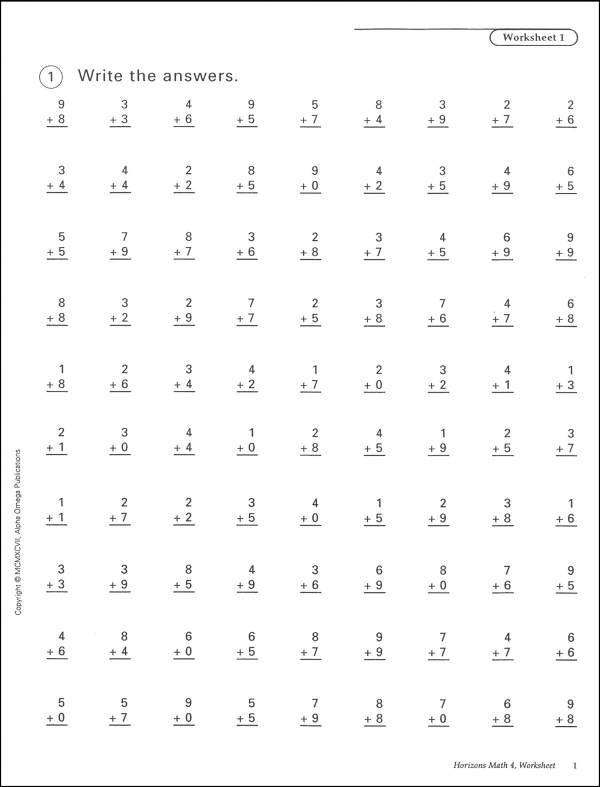 Math Worksheets Grade 4 Printable