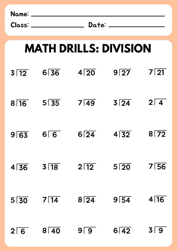 Maths Division Fill In Worksheet 2 Grade 2 Worksheets Library