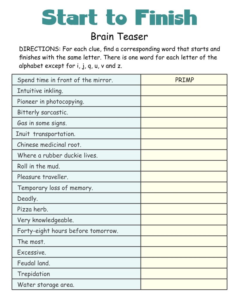 Memory Worksheets For Adults Pdf Printable Templates Online By Paul