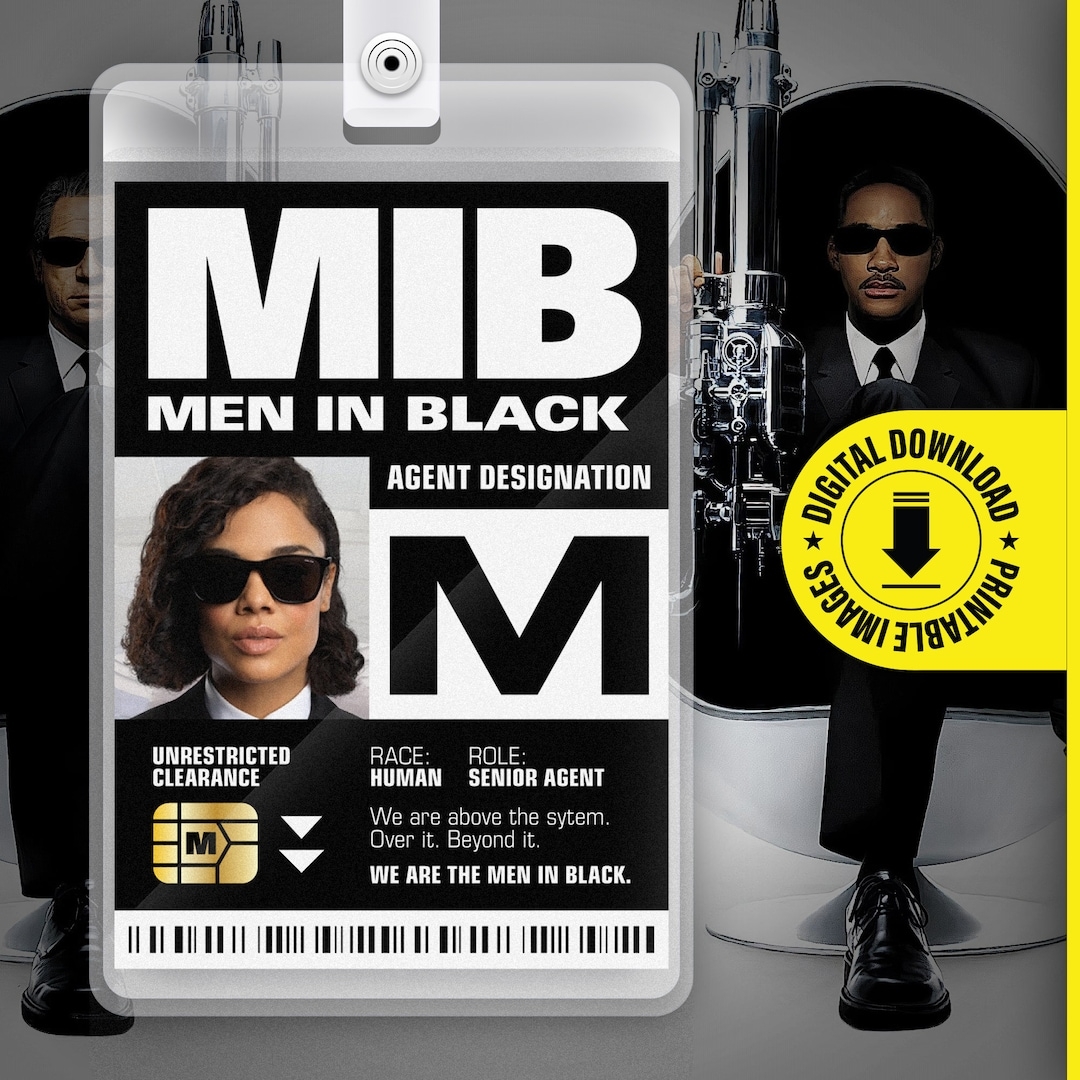 Men In Black Id Card Printable Printable Free Templates