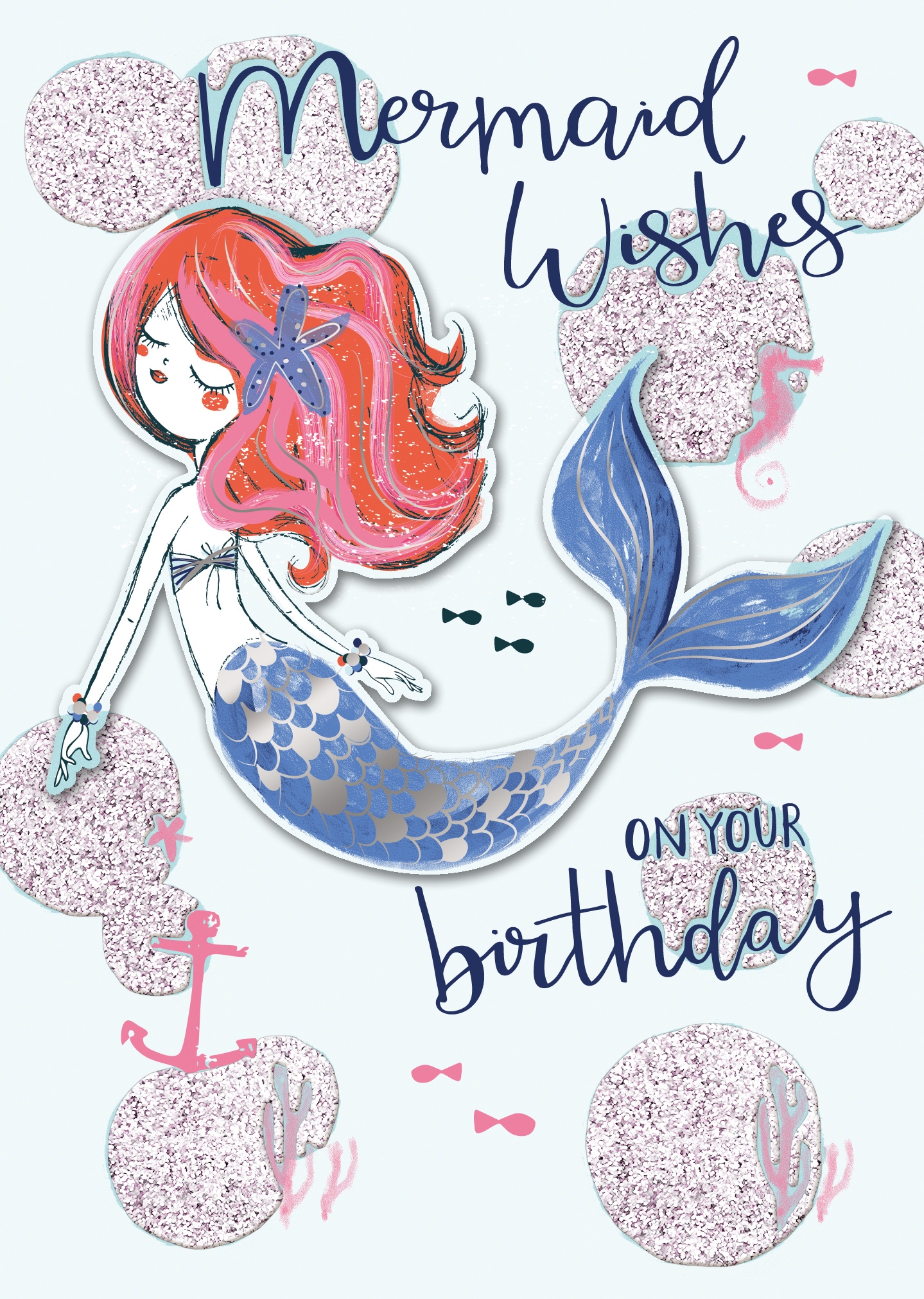 Mermaid Happy Birthday Printable