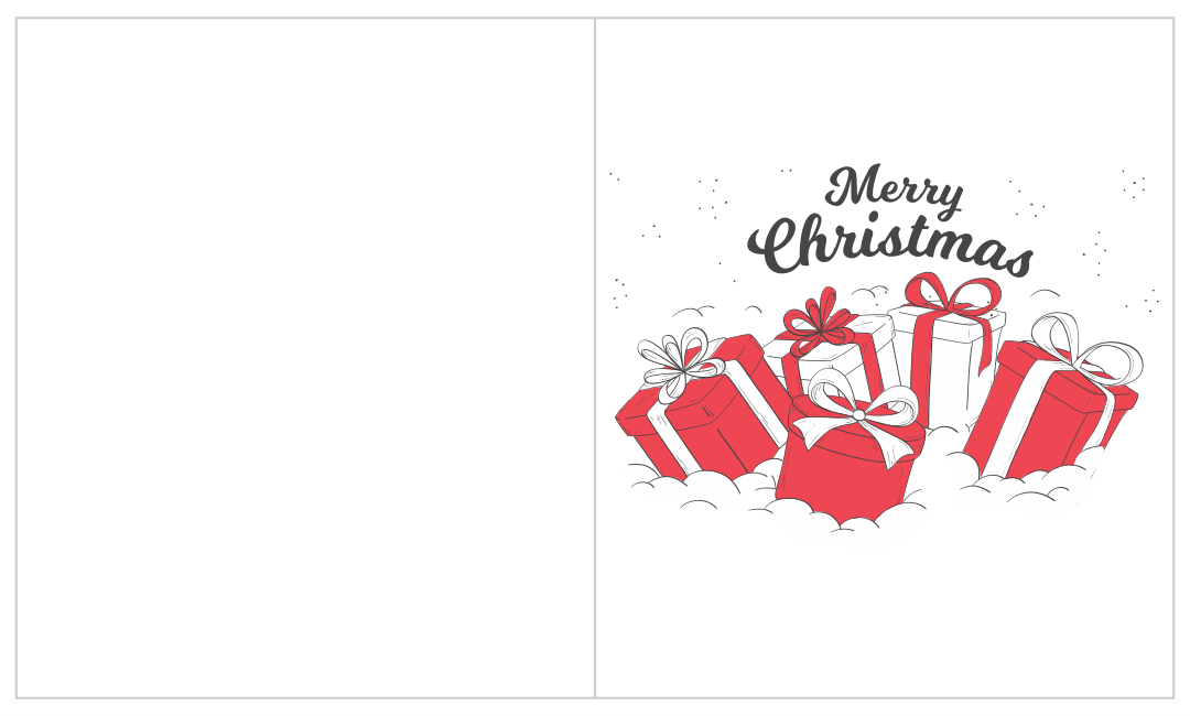 merry christmas to and from card printable