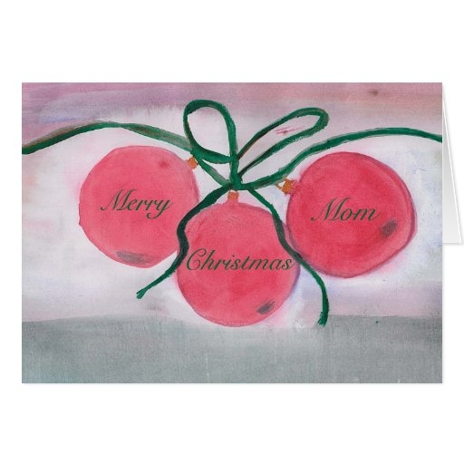 Merry Christmas Mom Card Zazzle