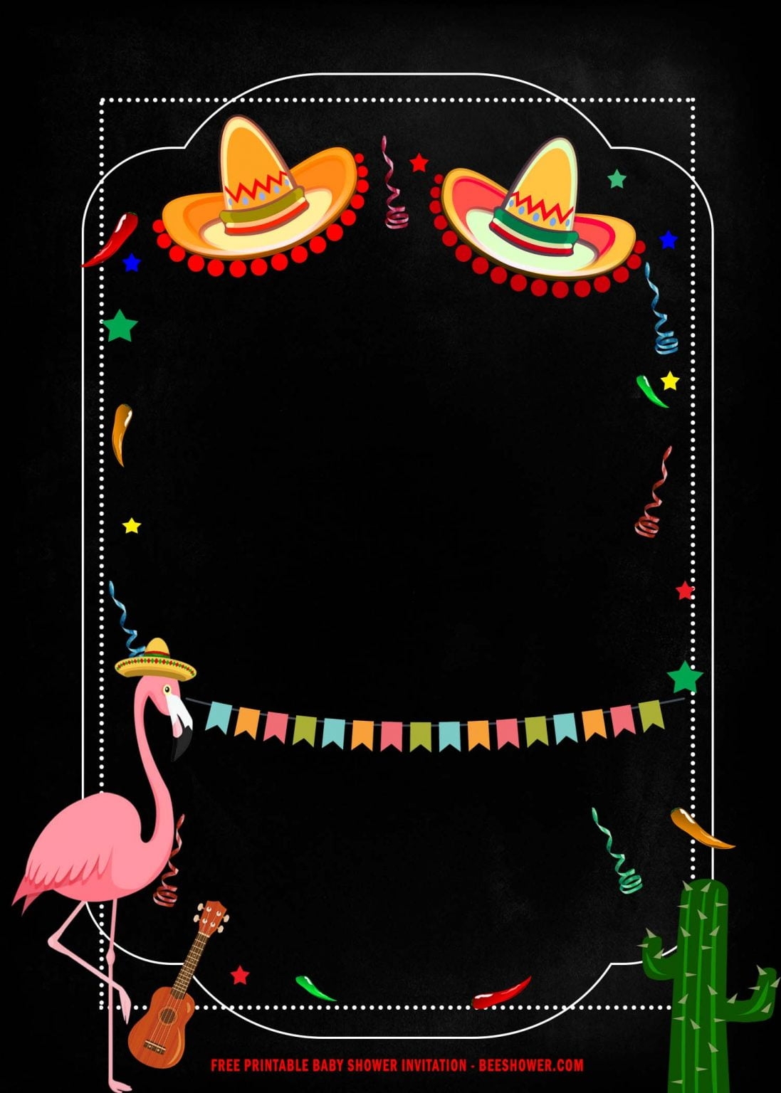Mexican Fiesta Invitation Template