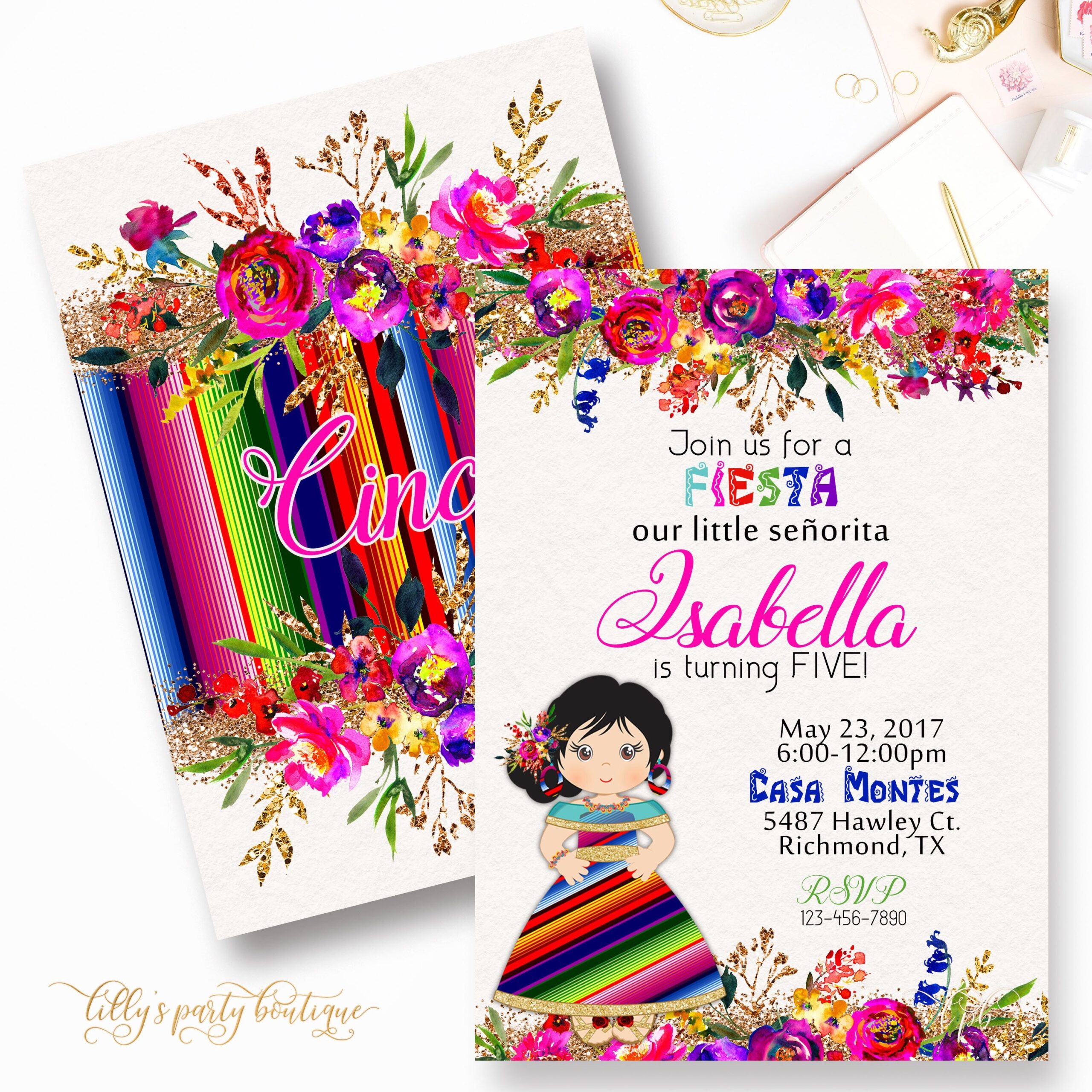 Mexican Fiesta Invitation Template