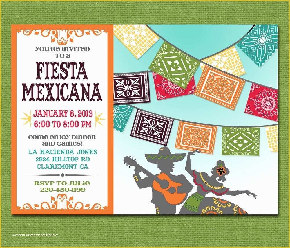 Mexican Fiesta Invitation Templates Free Of Print Yourself Mexican 