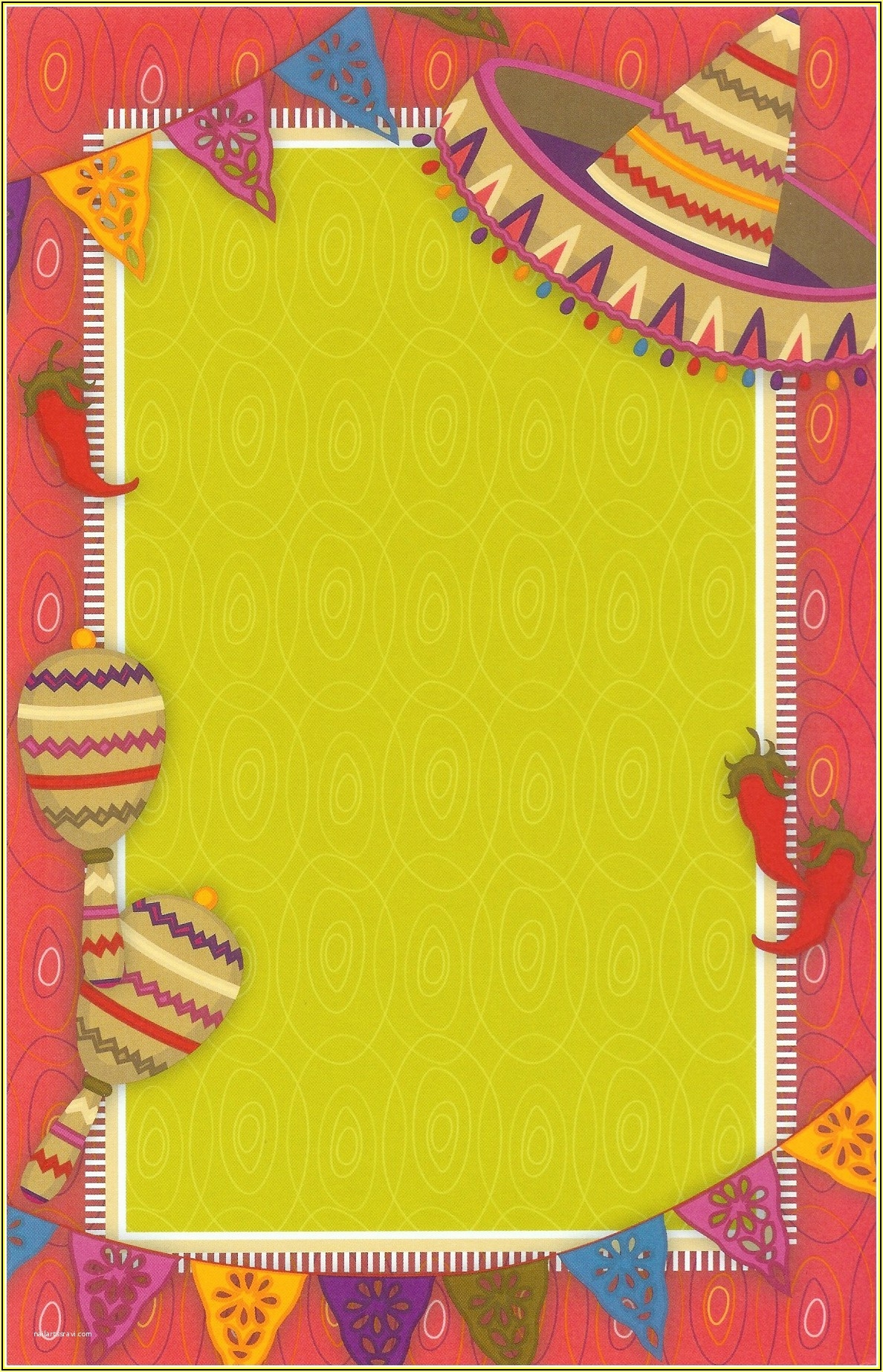 blank mexican invitation template