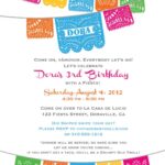 Mexican Party Invitation Blank Templates