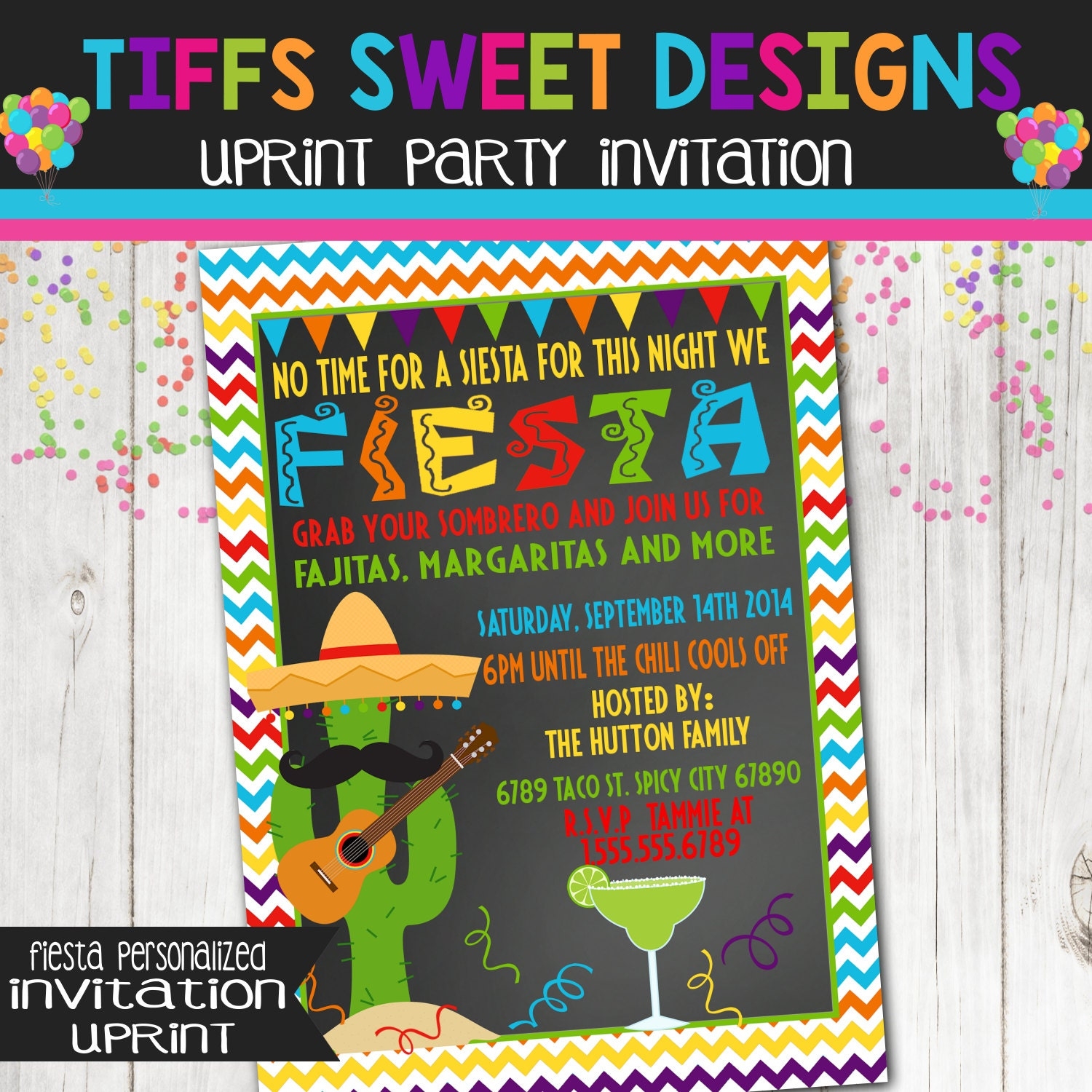 Mexican Party Invitation Free Template