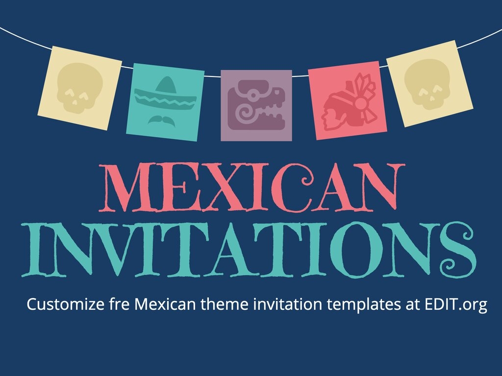 Mexican Party Invitations Free Template