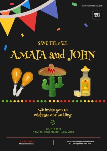 Mexican Party Invitations Free Template