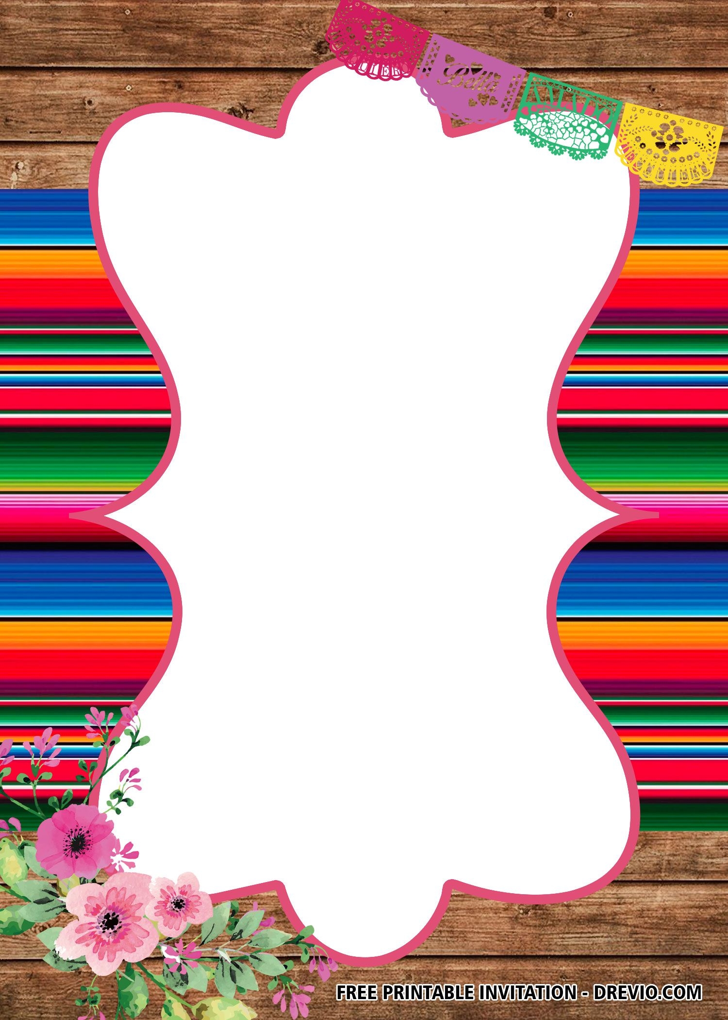 Mexican Party Invitations Free Template