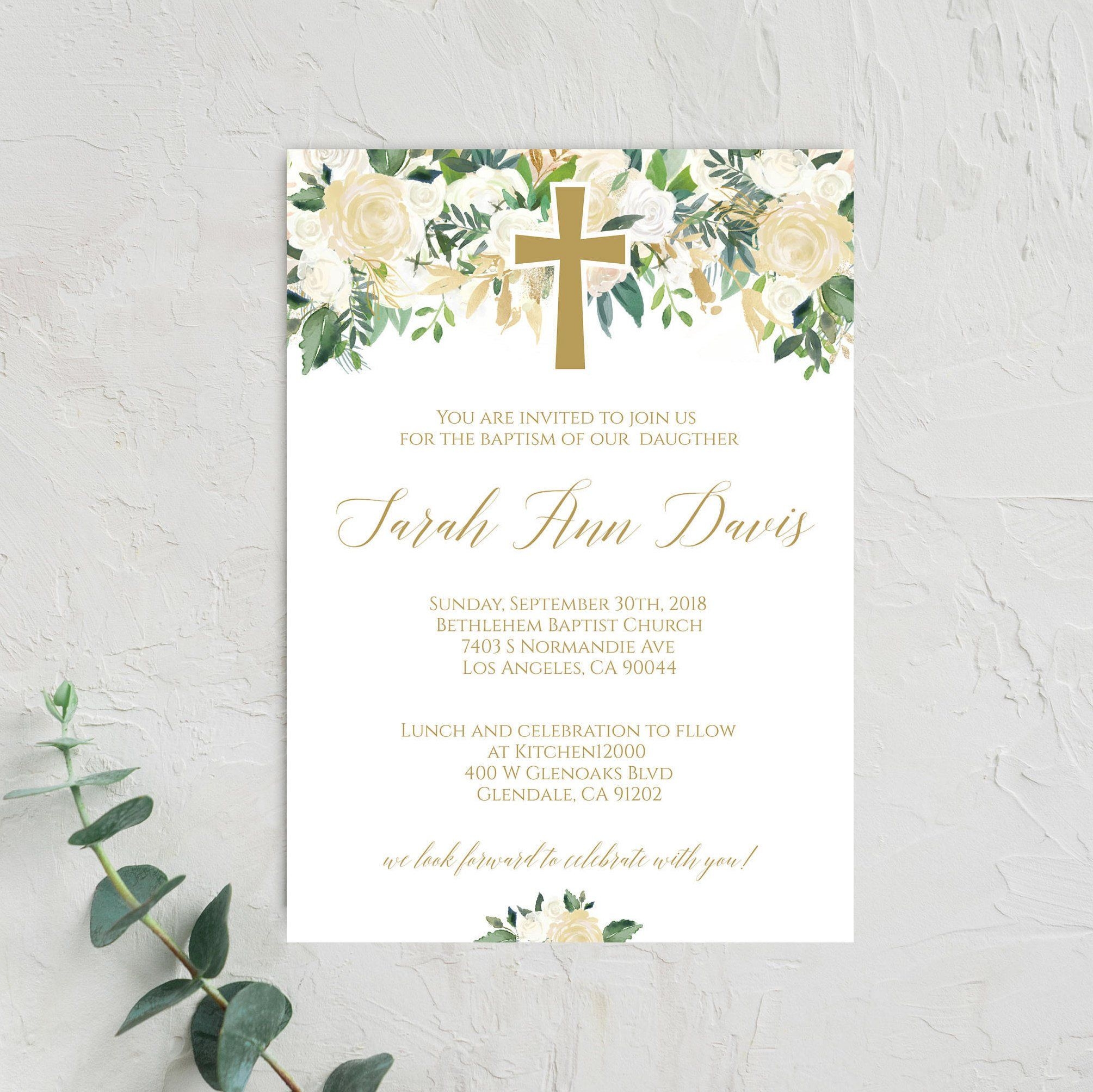 Mi Bautizo Invitation Template Free Dev onallcylinders
