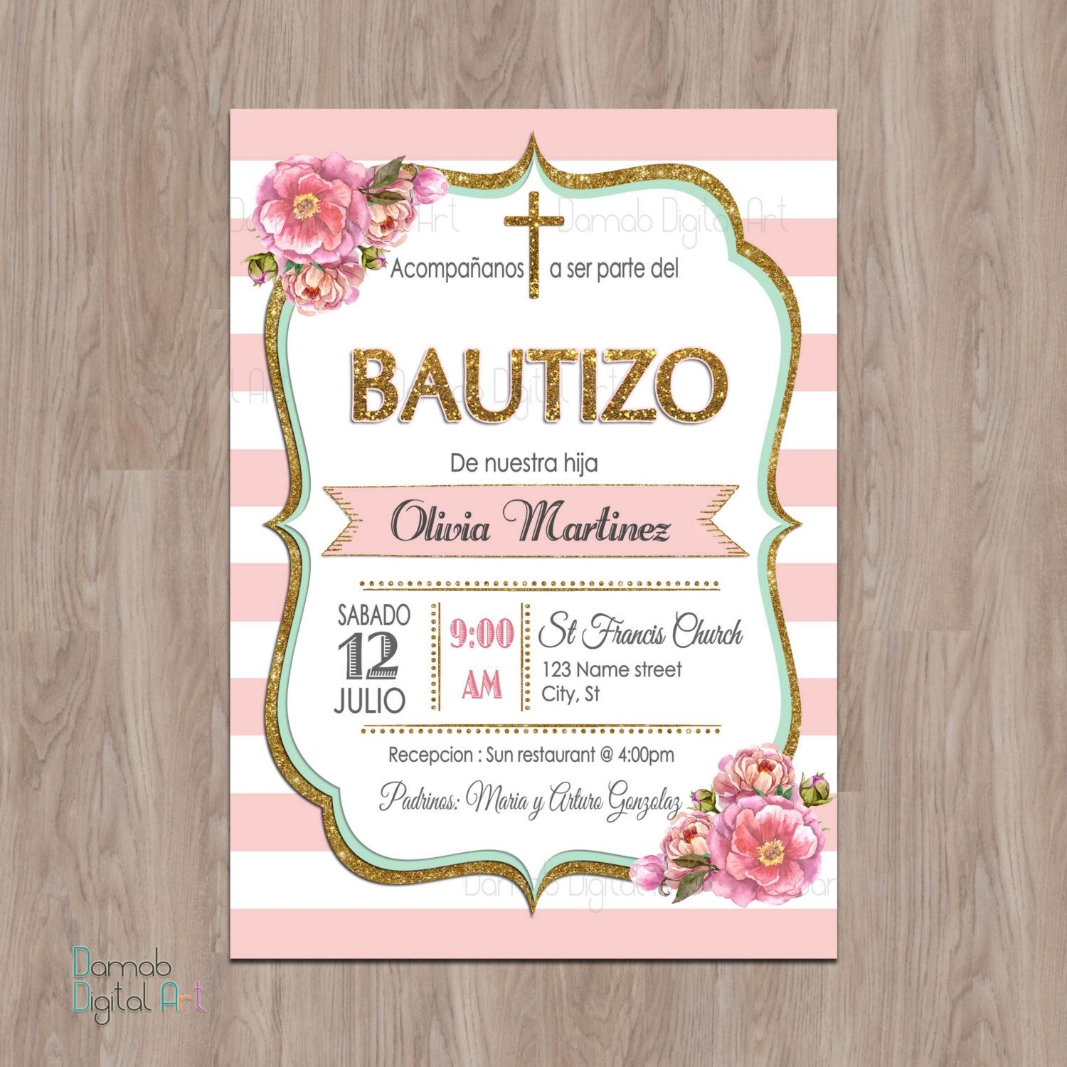 Mi Bautizo Invitation Template Free Dev onallcylinders