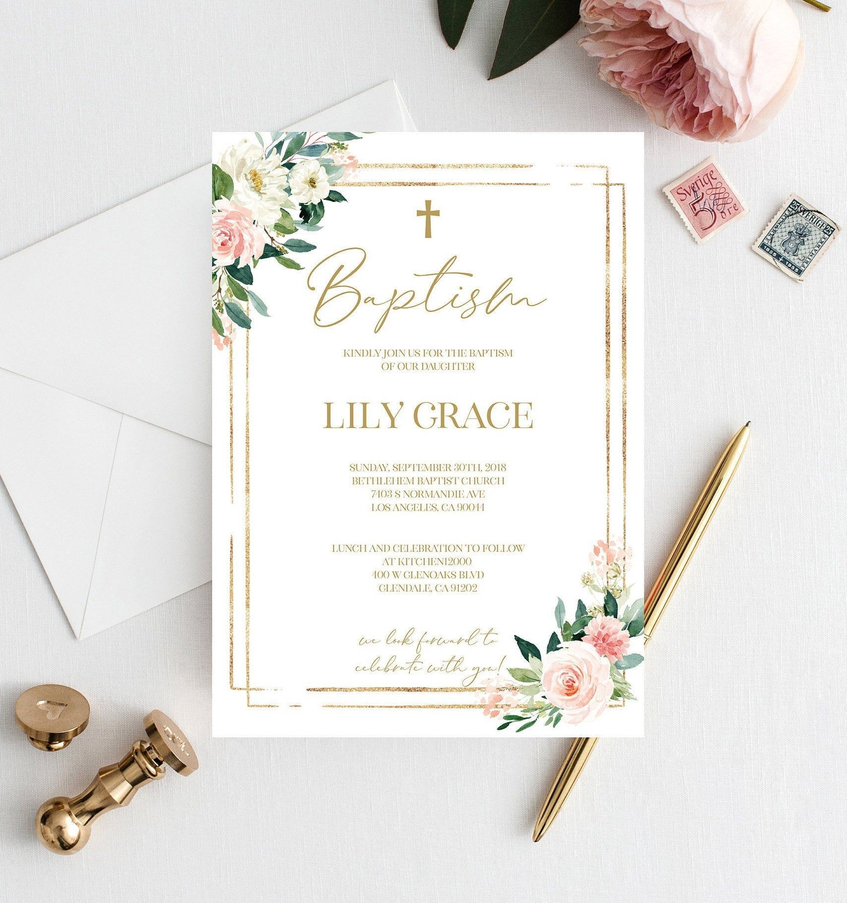Mi Bautizo Invitation Template Free Dev onallcylinders