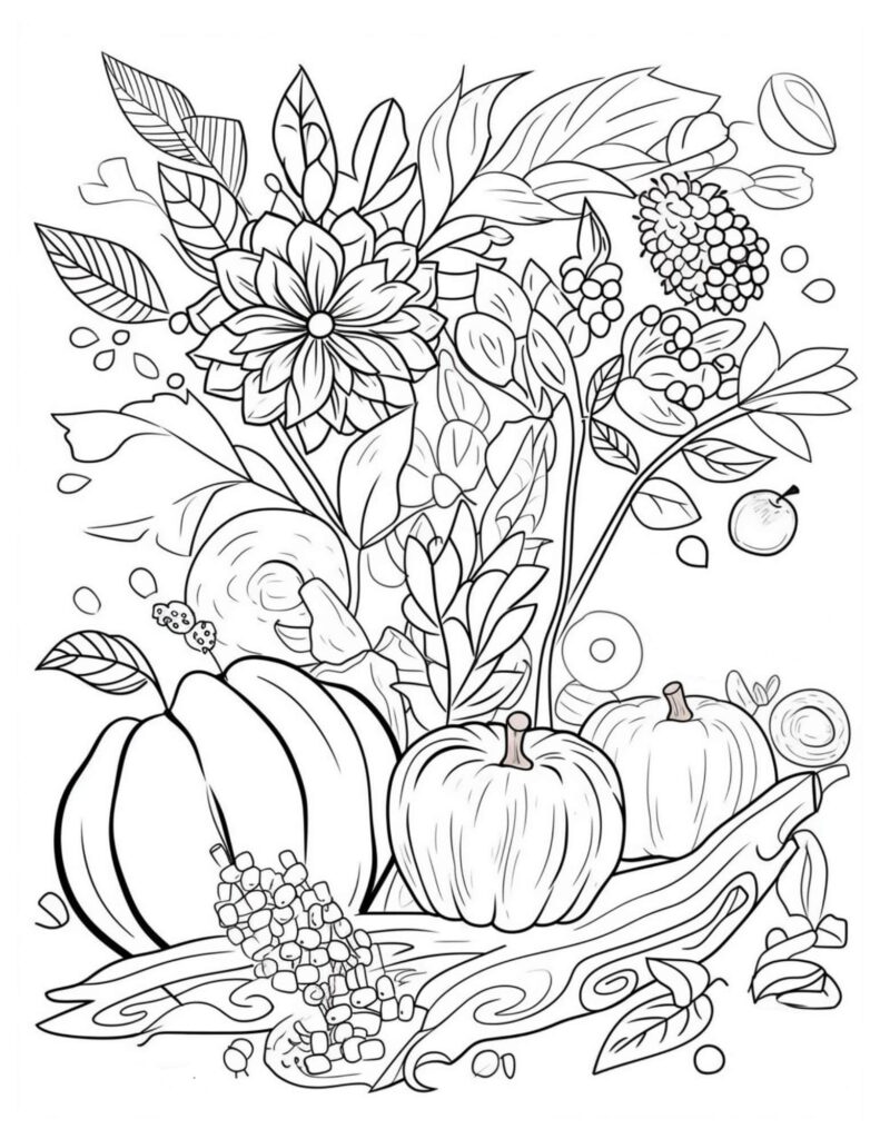 Mid Autumn Coloring Pages Coloring Nation