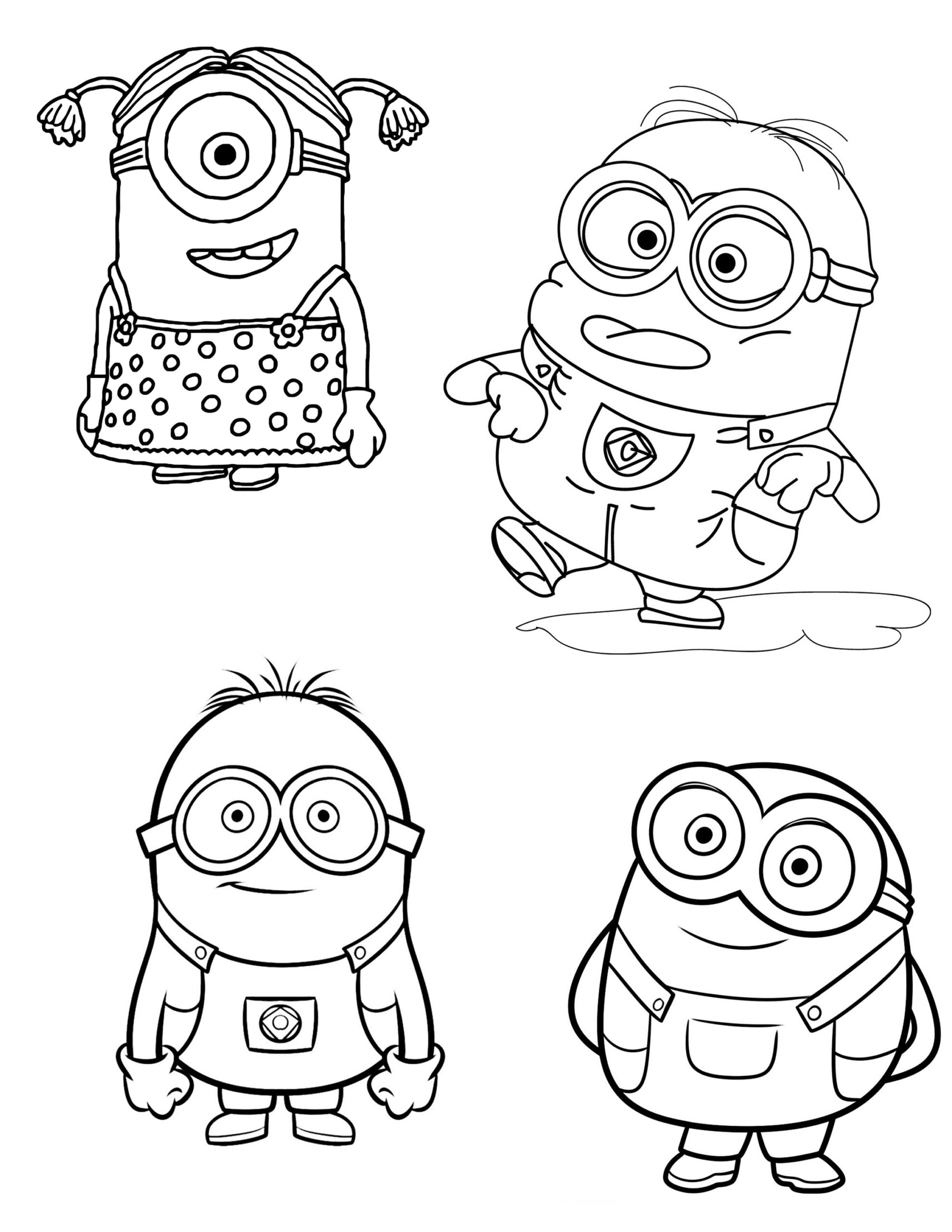 Minion Coloring Pages