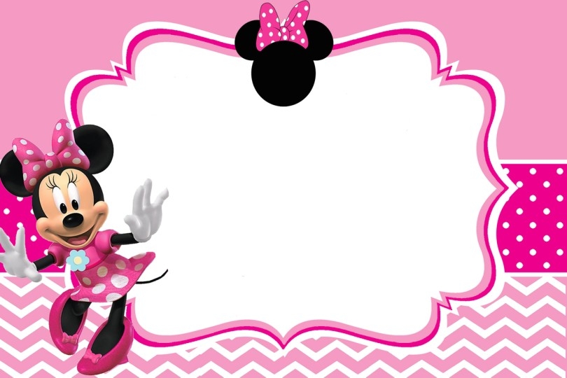 minnie birthday invitation template