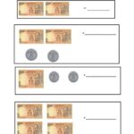 Money Calculating Worksheet With 10 Rs Notes And 1 Re Coins